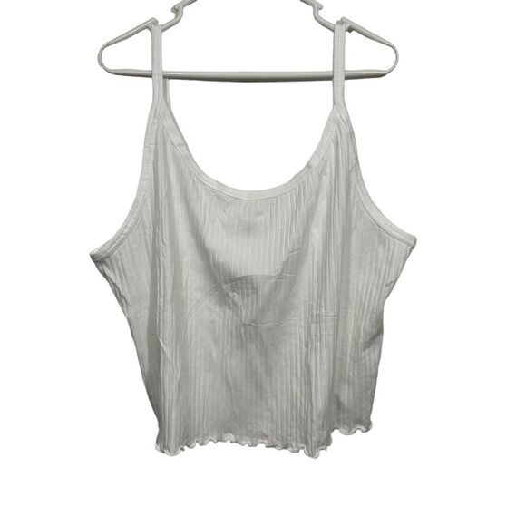 NWOT Old Navy Plus Size Cropped Ribbed Tank Top - Picture 1 of 5